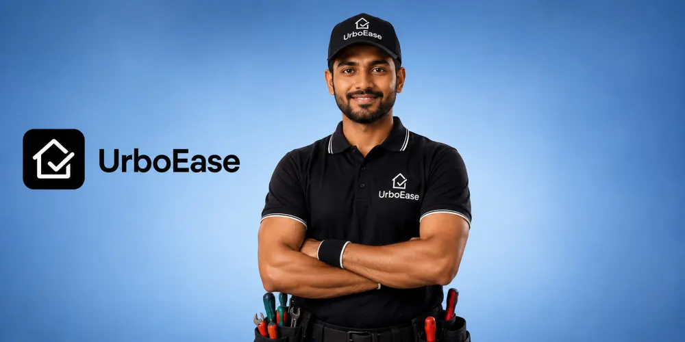 UrboEase professional ready for a home service booking